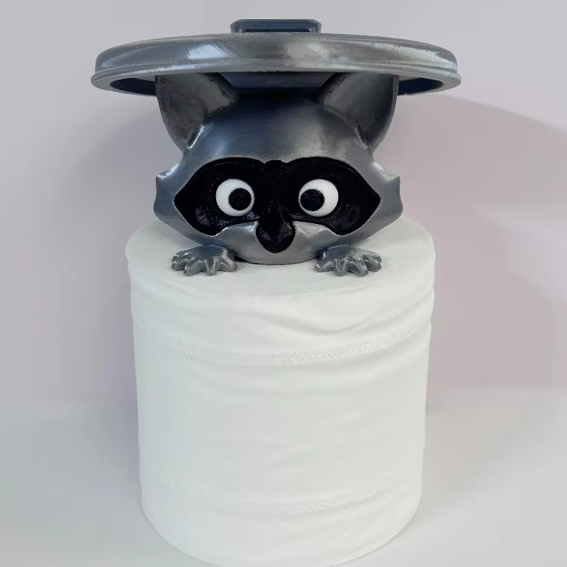 Home Bathroom Ideas - Kreative Cartoon Waschbär Toilettenpapierhalter Niedlichen Tier