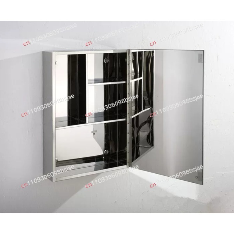 Bathroom Cabinet Mirror - Spiegelschrank aus Edelstahl 304, Badezimmerspiegelbox, Toilettenschrank,