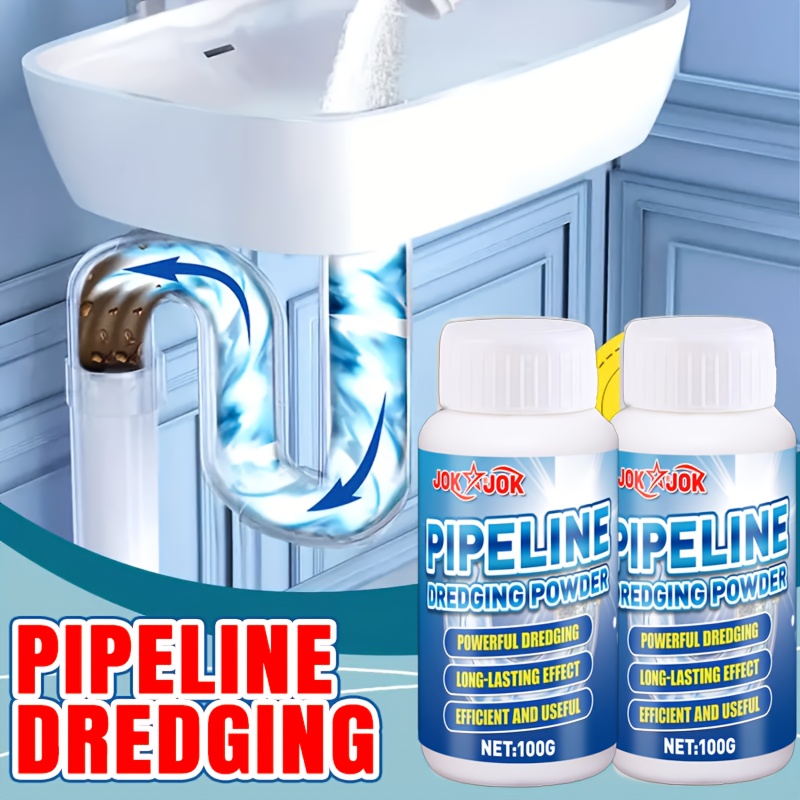 Home Kitchen Bathroom Cleaning - Leistungsstarkes Abflussreiniger-Pulver, Häuser, schnelle Bruchfett-Haarseifenrückstände, ideal