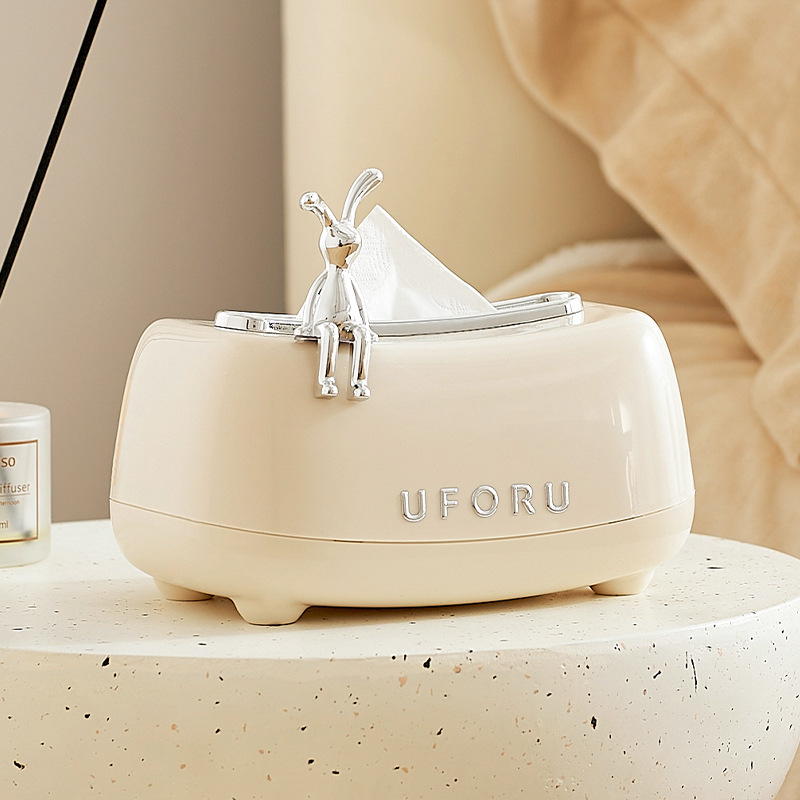 Home Bathroom Paper Towel Holder - Uforu Multifunktionaler Taschentuchspender mit Federmechanismus für