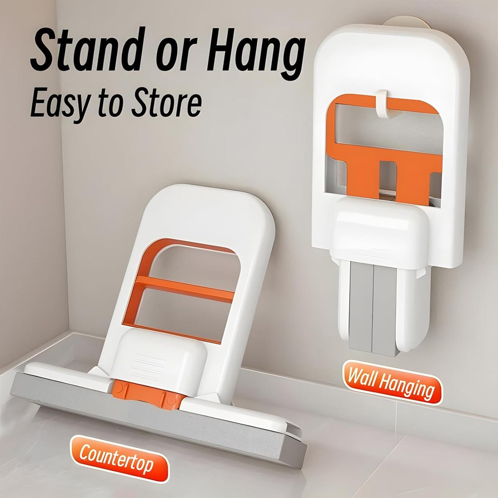 Home Bathroom Cleaning Machine - Selbstauswringender Desktop-Mopp, Handmopp mit Schwamm für