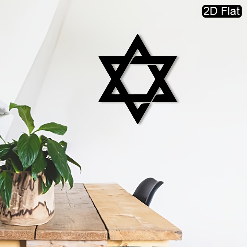 Home & Bathroom Building Products Pte Ltd Reviews - CIFBUY Eisen-Wandkunst, Davidstern, Metall-Wanddekoration, Judaica, Vintage-Skulptur,