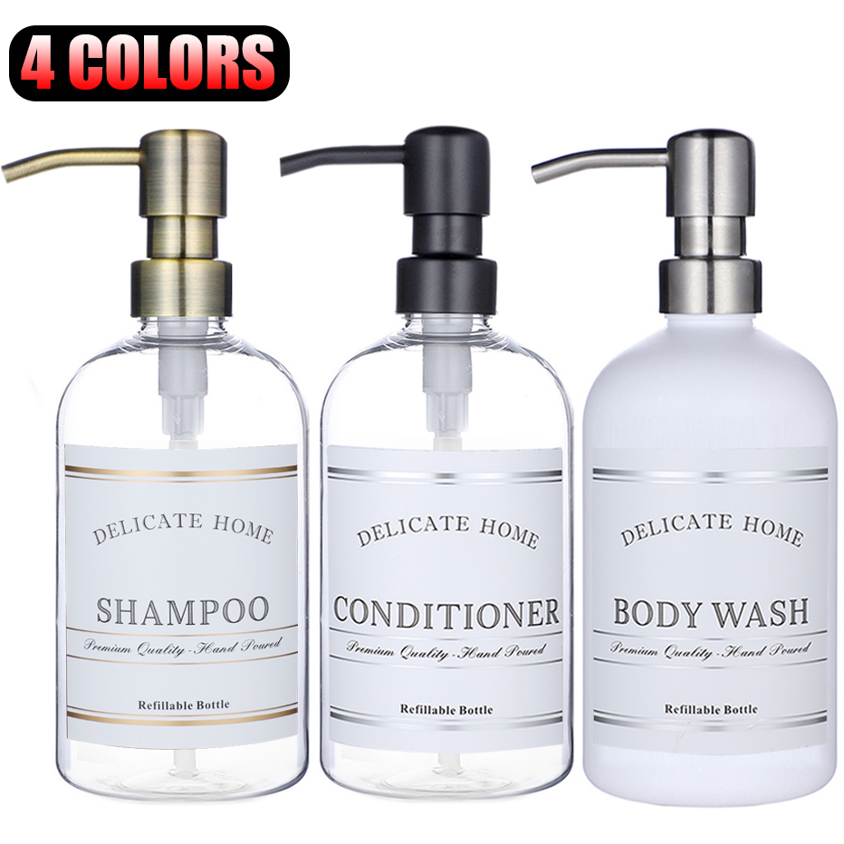 Soap Dispenser Pump - Apotheker-Seifenspender, elegante Badezimmer-Duschflasche, Kunststoffpumpe, Kunststoffflasche für