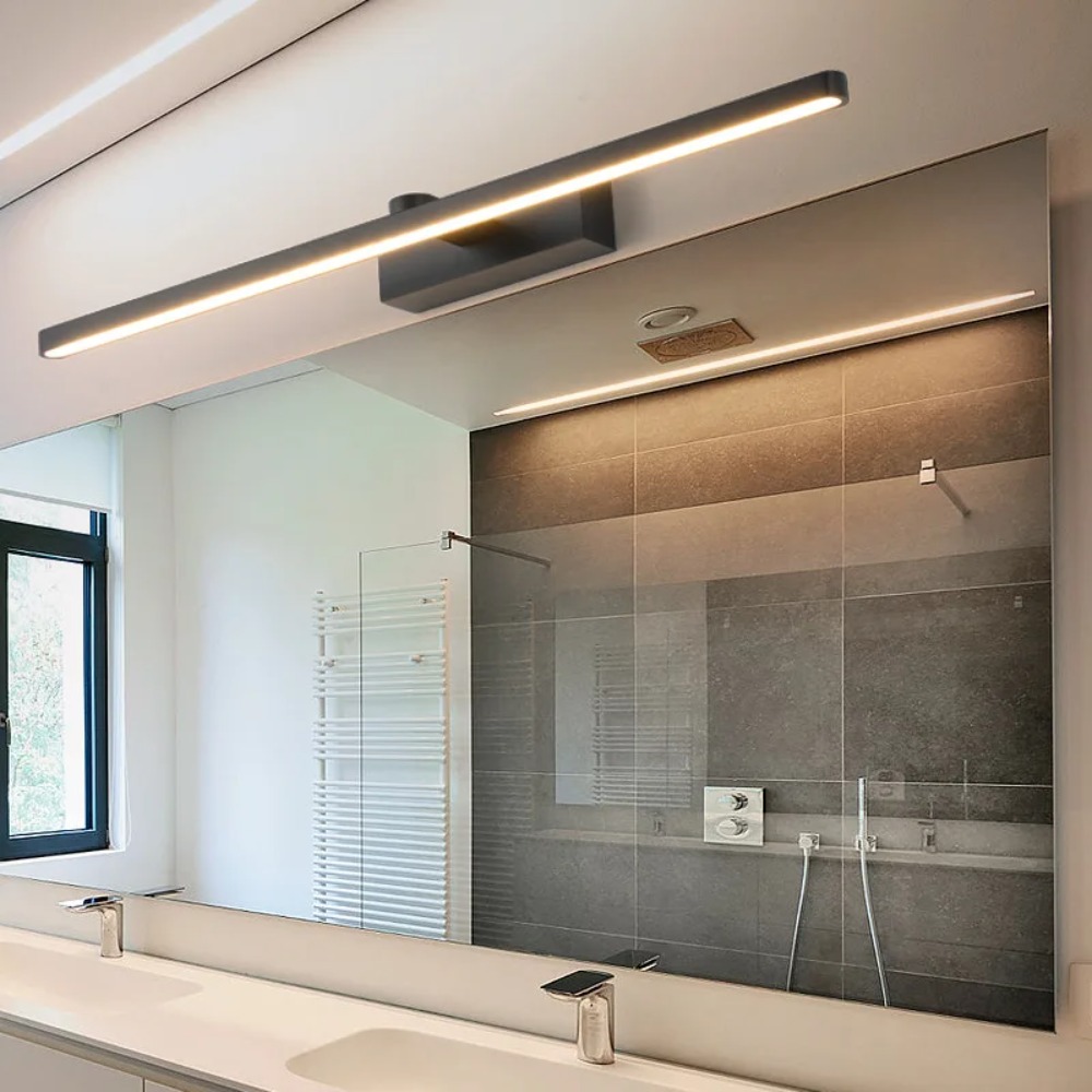 Bathroom Cabinet Mirror - JOYINLED 40CM Schwarze LED-Spiegelleuchte Moderne Badezimmer-Waschtischlampe