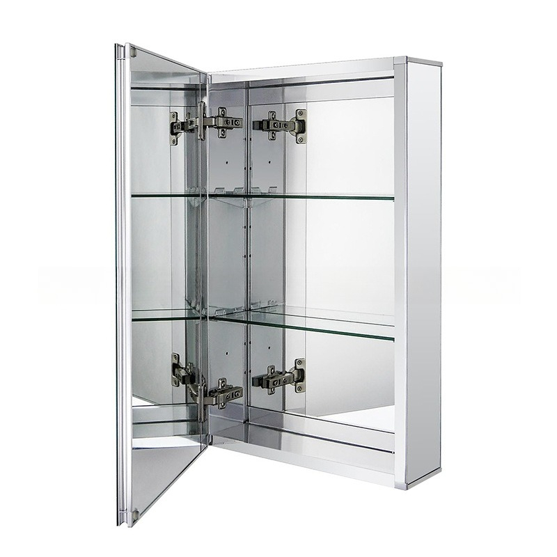 Bathroom Cabinet Mirror - Badezimmerspiegel, Aufbewahrungsschrank, Aluminiumlegierung-Aufbewahrung, Hängeschrank, Separater Spiegelschrank,