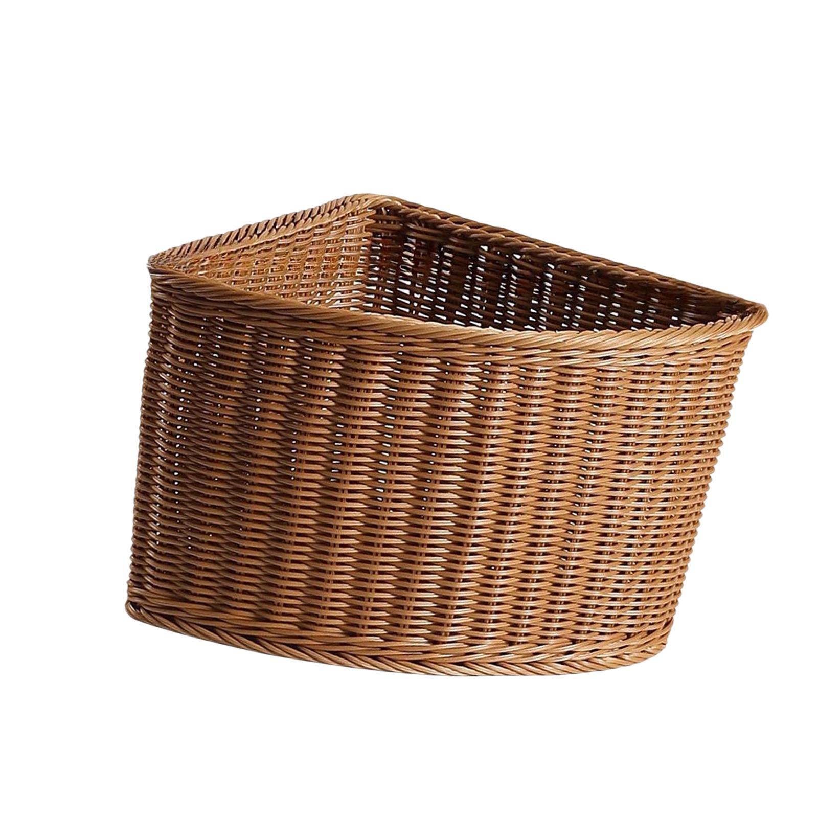 Home Essentials Bathroom Organizer - Dekorativer Kunststoff-Aufbewahrungskorb in Fächerform Dreieckiger Organizer