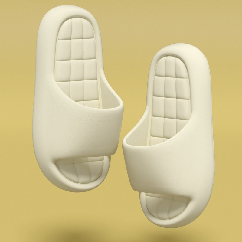 Home Outdoor Bathroom - Cloud Slipper Damen Karierte Sommer-Sandalen Rutschfeste