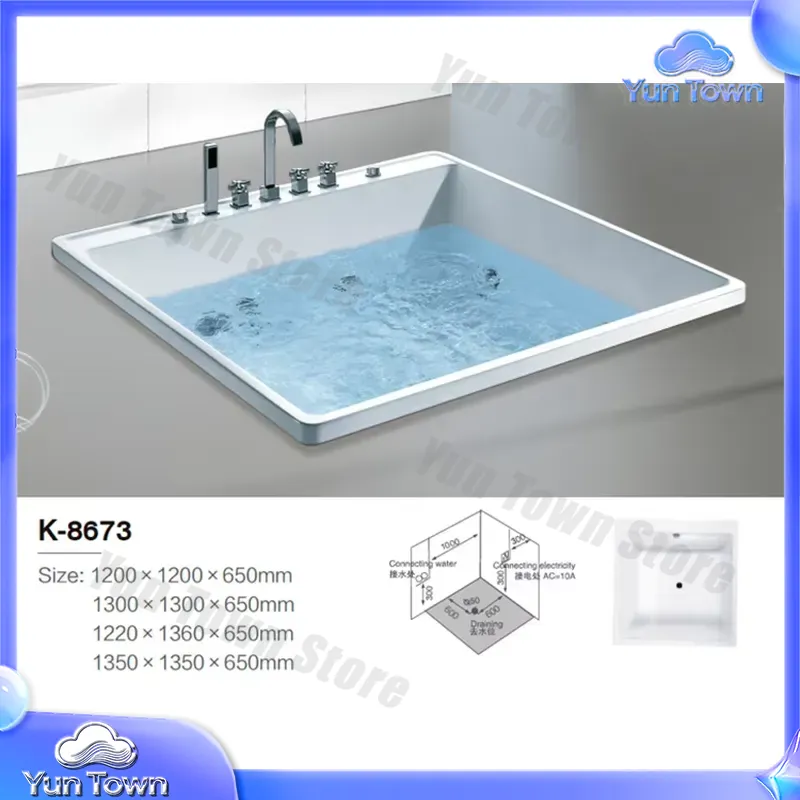 Einzelne Einweich-Whirlpool-Ba – Home Bathroom Jacuzzi Tub Bewertung und Preis