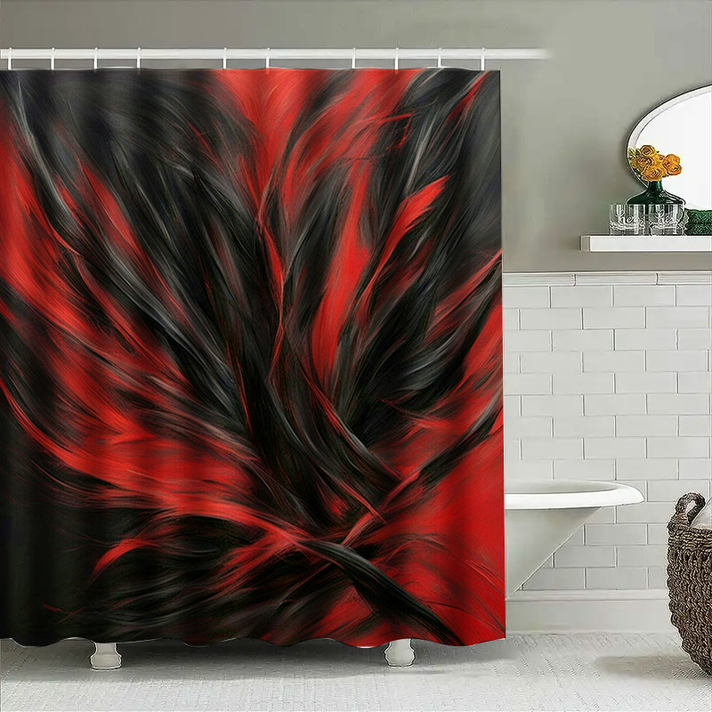 Roter und schwarzer abstrakter – Home Bathroom Ideas Bewertung und Preis