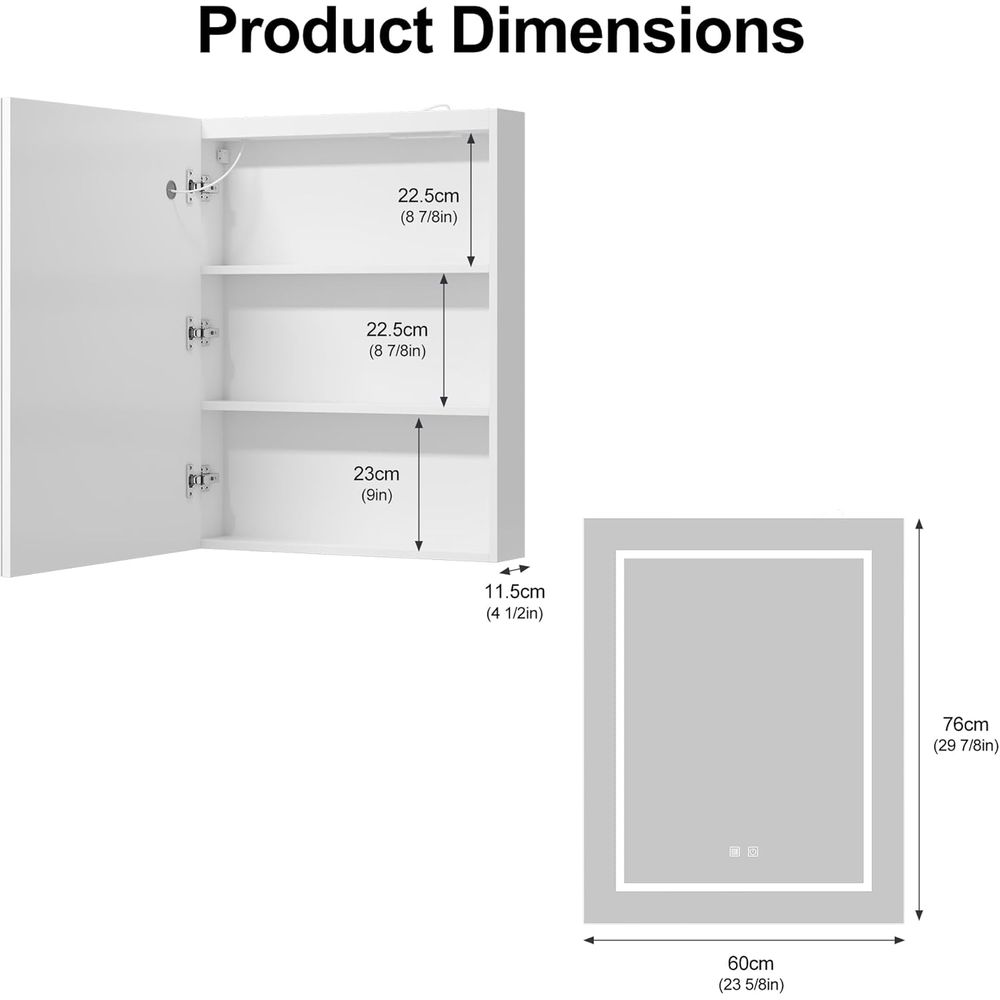 24x30 Medizinschrank mit Beleu – Home Outlet Bathroom Mirrors Bewertung und Preis