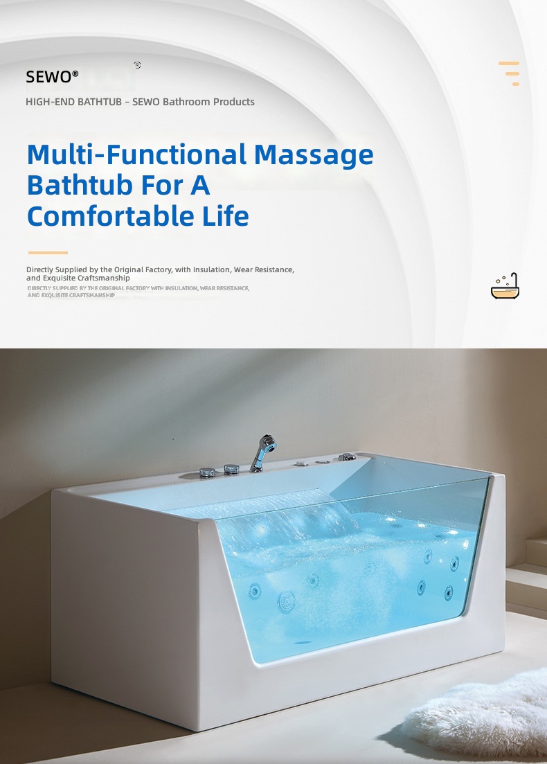 Acryl-Massagewanne, Intelligen – Home Bathroom Jacuzzi Tub Bewertung und Preis