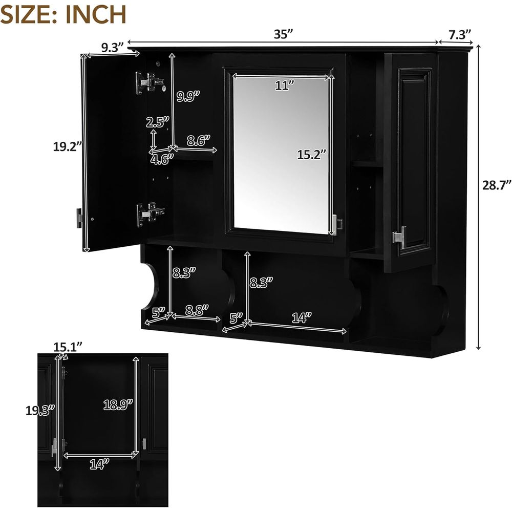 Badezimmer-Wandschrank mit Spi – Bathroom Cabinet Mirror Bewertung und Preis
