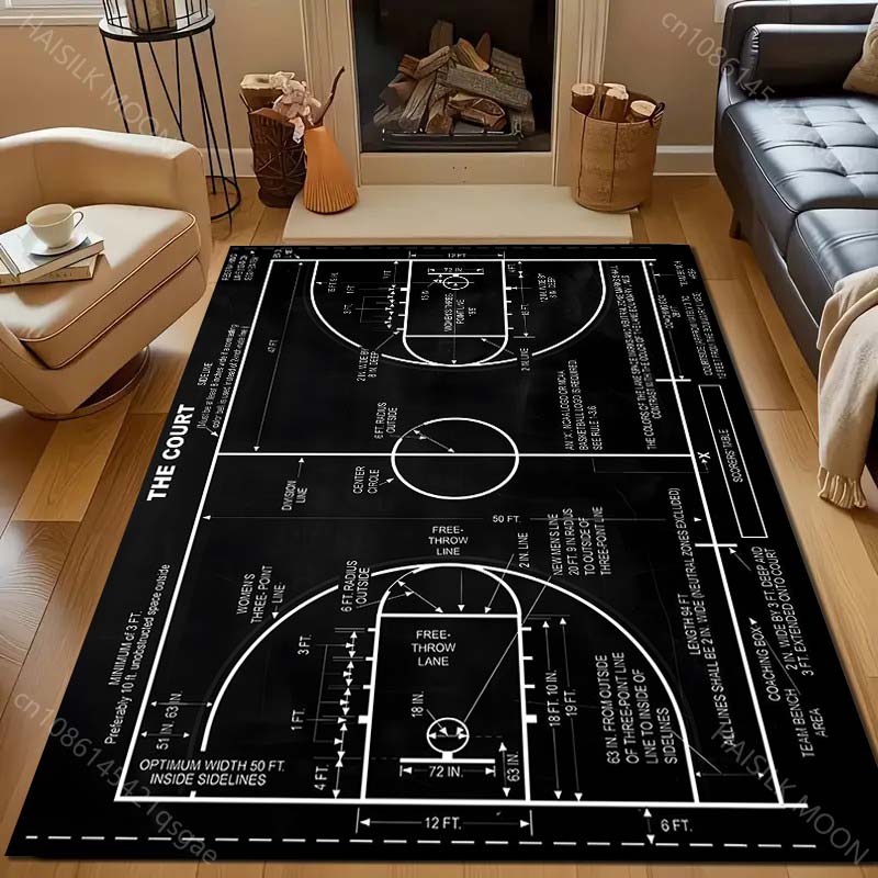 Basketballplatz-Teppich in ver – Home Bathroom Layout Bewertung und Preis