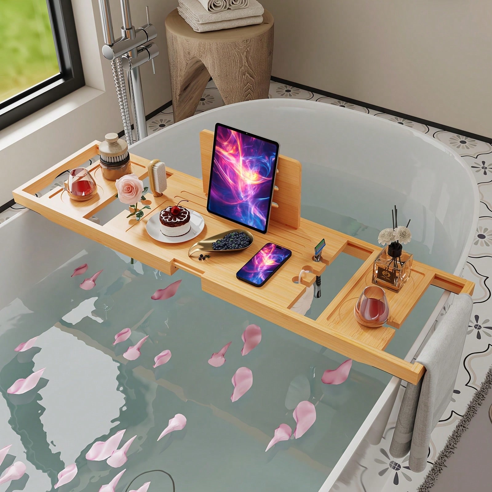 Badezimmer-Organizer aus Bambu – Home Essentials Bathroom Organizer Bewertung und Preis