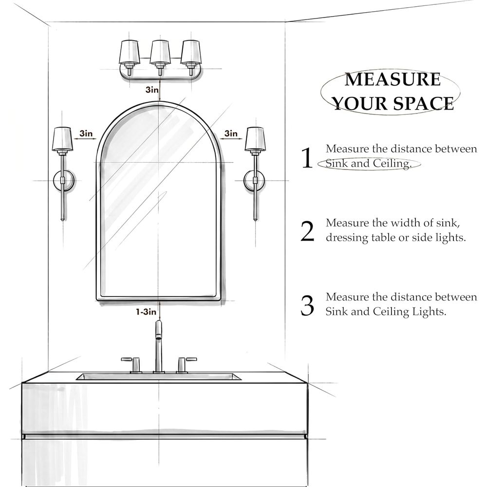 Luxuriöser gewölbter goldener  – Bathroom Cabinet Mirror Bewertung und Preis