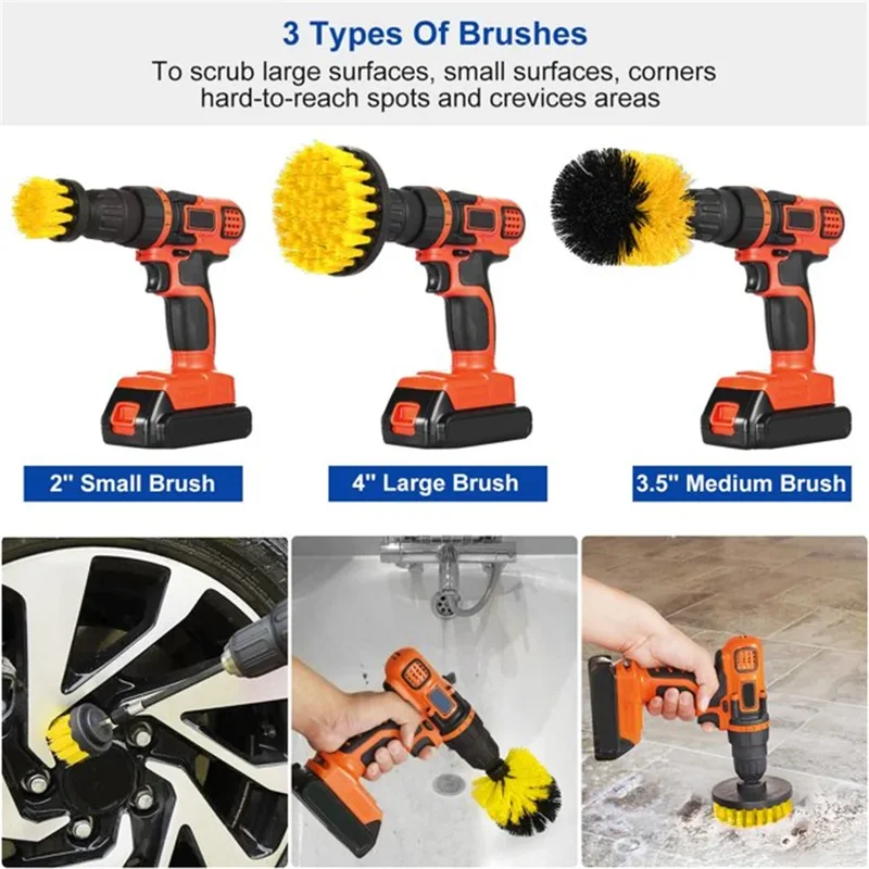 3-teiliges Bohrbürsten-Set, Po – Home Bathroom Cleaning Machine Bewertung und Preis