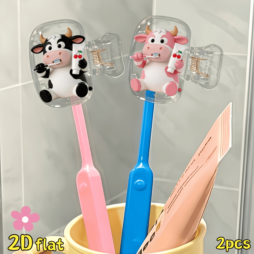 2 Stück Kuh-Zahnbürstenhalter, – Home Essentials Bathroom Organizer Bewertung und Preis