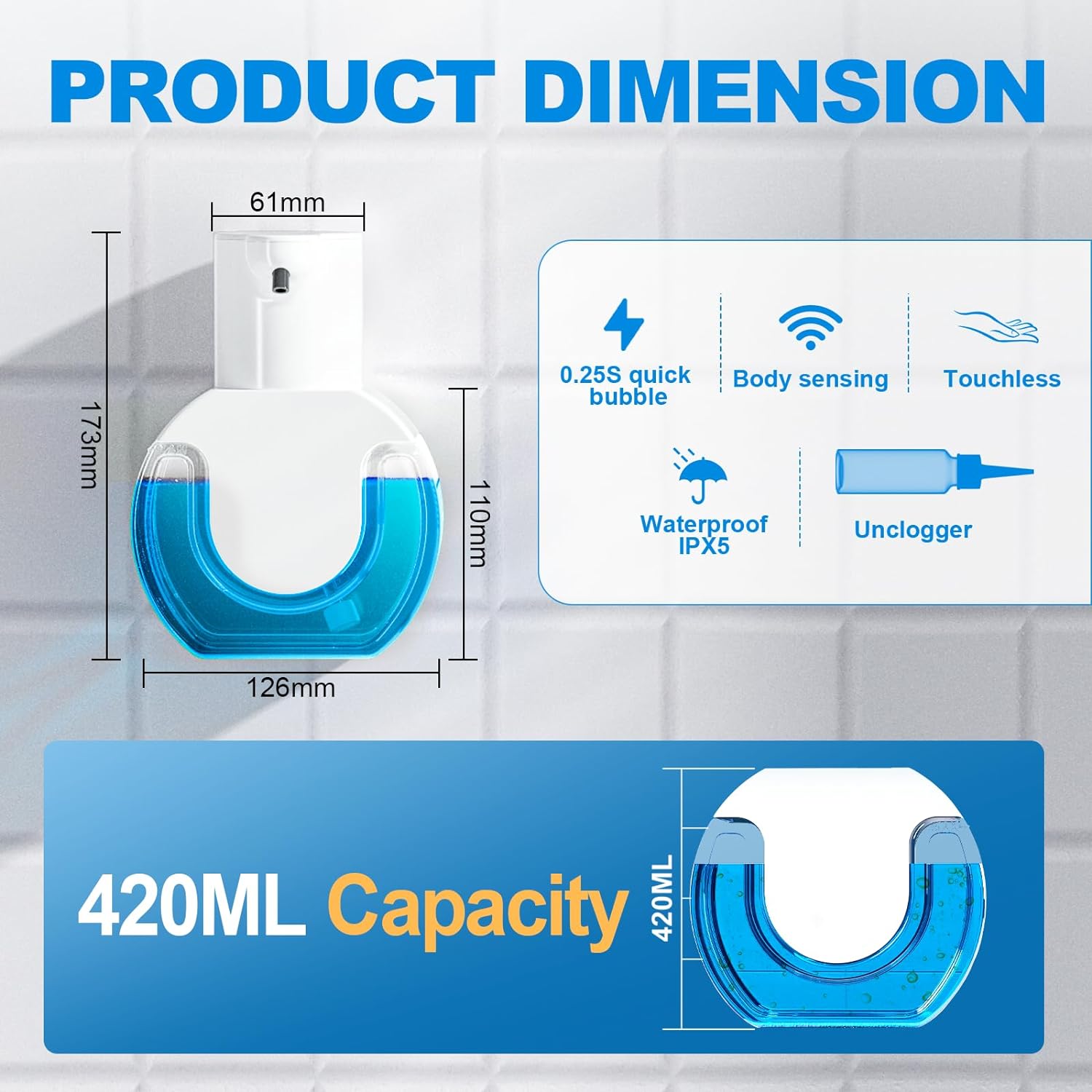 420 ml berührungsloser Desktop – Soap Dispenser Pump Bewertung und Preis