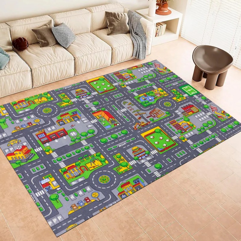 Cartoon-Stadtstraßen-Verkehrsk – Home Bathroom Layout Bewertung und Preis