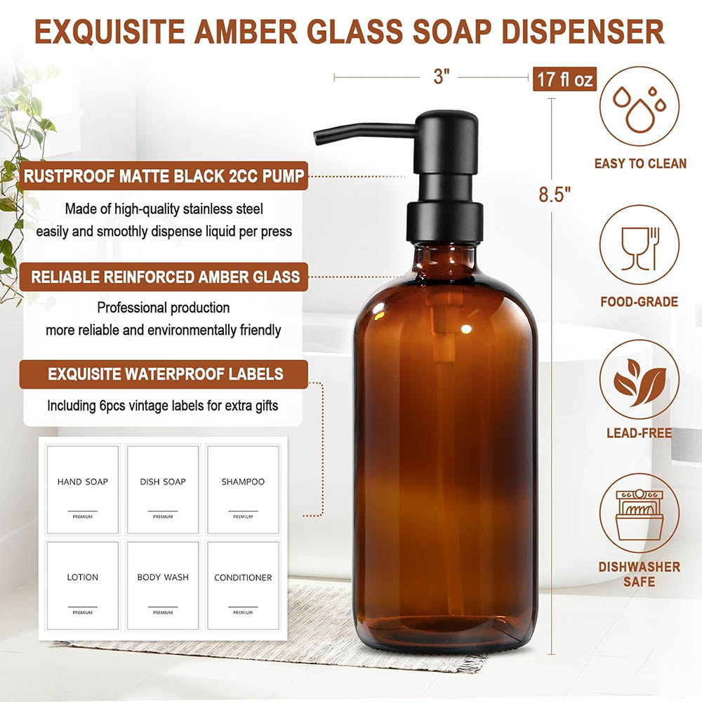 Seifenspender aus bernsteinfar – Soap Dispenser Pump Bewertung und Preis