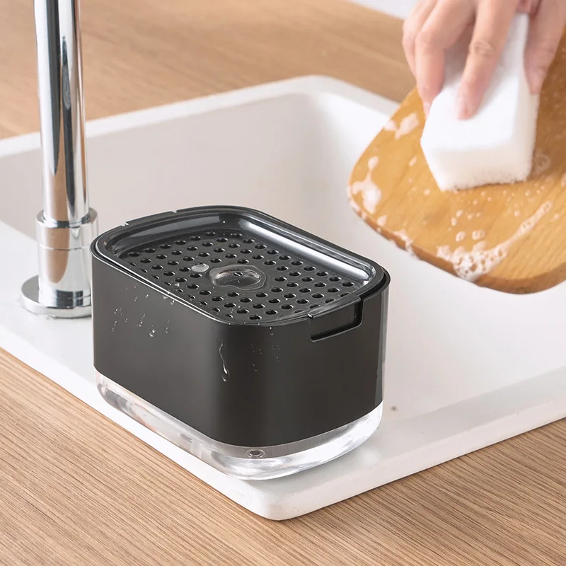 Seifenspender mit Schwammhalte – Home Kitchen Bathroom Cleaning Bewertung und Preis