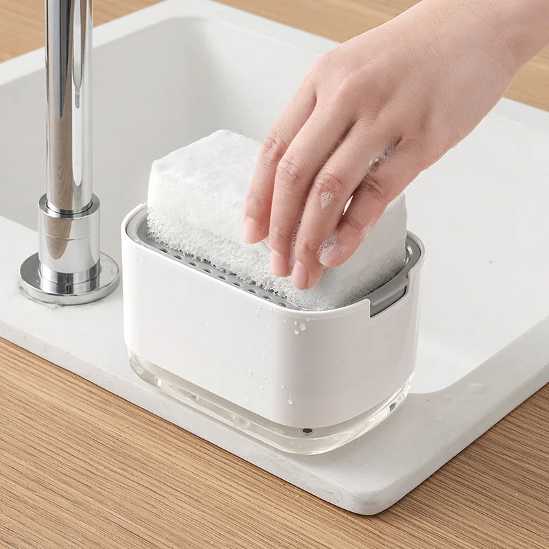 Seifenspender mit Schwammhalte – Home Kitchen Bathroom Cleaning Bewertung und Preis